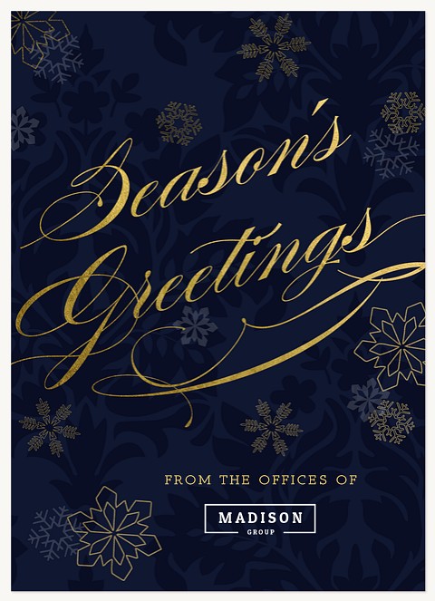 Luxe Radiance  Business Holiday Cards