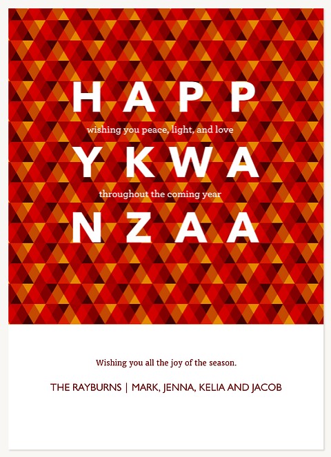 Geo Celebration  Kwanzaa Cards