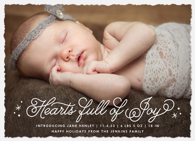 Joyful Hearts  Baby Christmas Cards