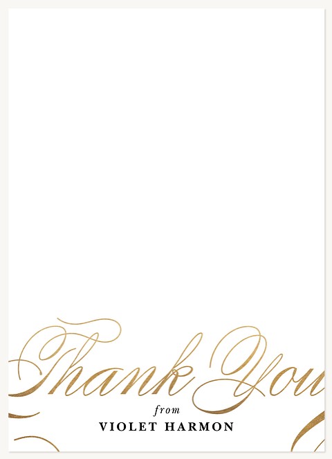 Formal Honors Graduation Thank You Cards