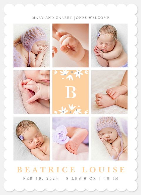 Adorable Collection Baby Birth Announcements