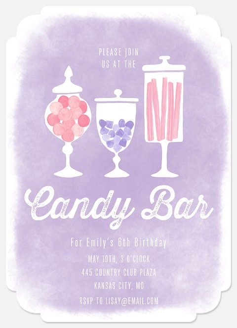Candy Jars Kids' Birthday Invitations
