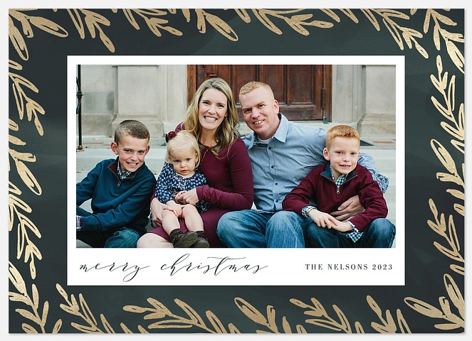 Elegant Branches Holiday Photo Cards