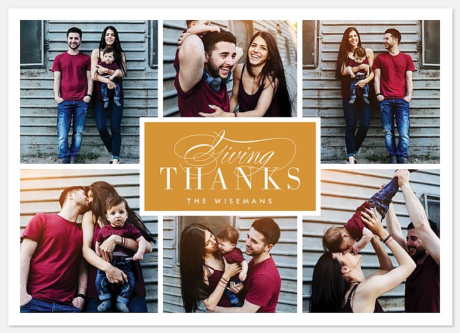 Giving Thanks Thanksgiving Cards