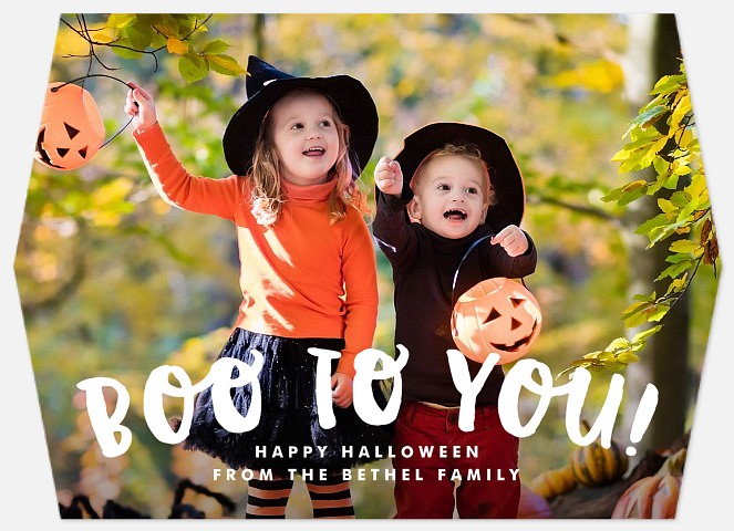 Bold Boo Halloween Photo Cards