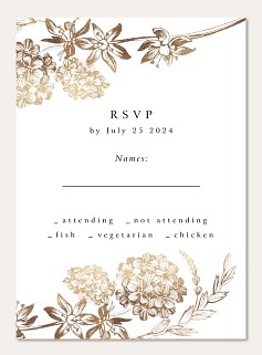 8x10 Custom Wedding Invitation Plate by Marye Kelley – Bud Floral