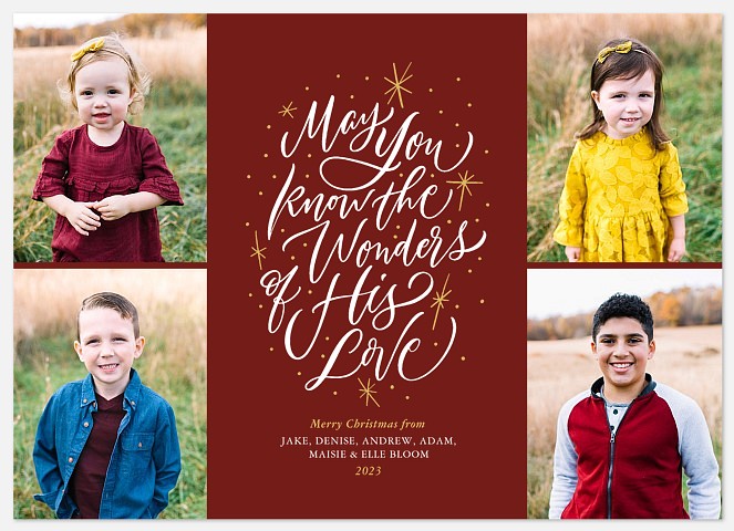 Sparkling Wonders Holiday Photo Cards