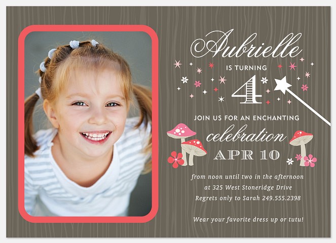 Enchanted Forest Kids' Birthday Invitations