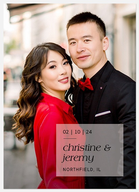 Square Overlay Save the Date Photo Cards