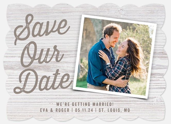 Picket Fence Save the Date Photo Cards