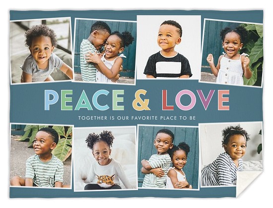Peace and Love Custom Blankets