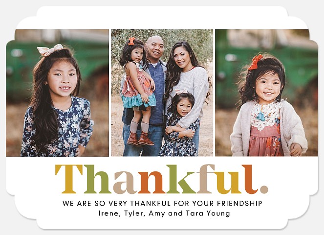 Thankful Trio Thanksgiving Cards