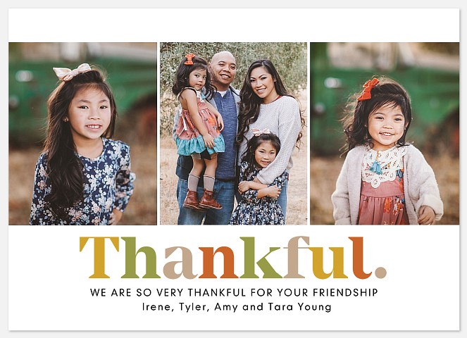 Thankful Trio Thanksgiving Cards