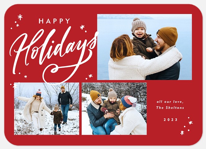 Holiday Wisps Holiday Photo Cards