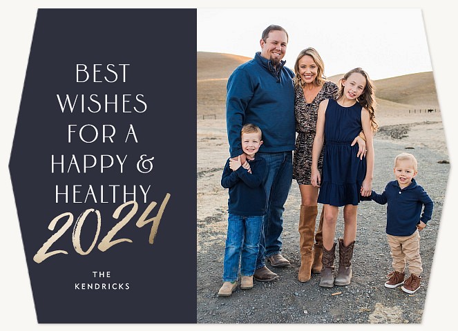 Happy & Healthy Personalized Holiday Cards