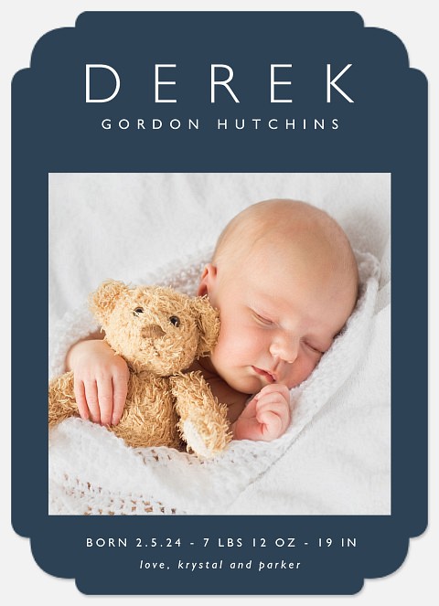 Simplicity Baby Birth Announcements