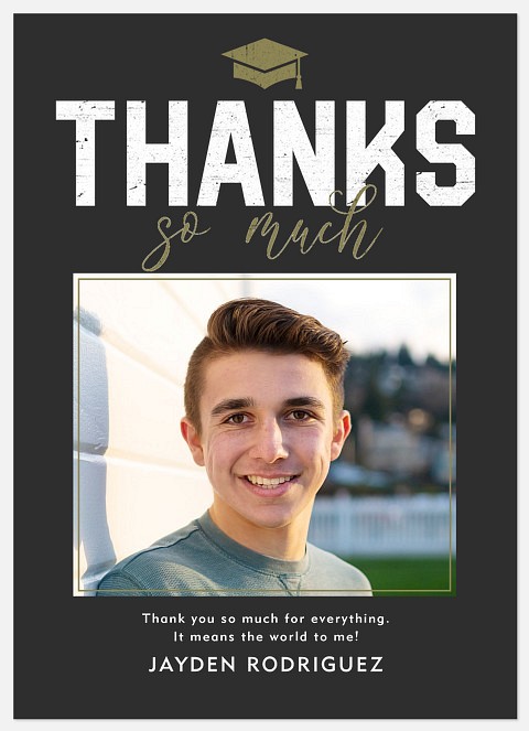 Bold Thanks Thank You Cards 