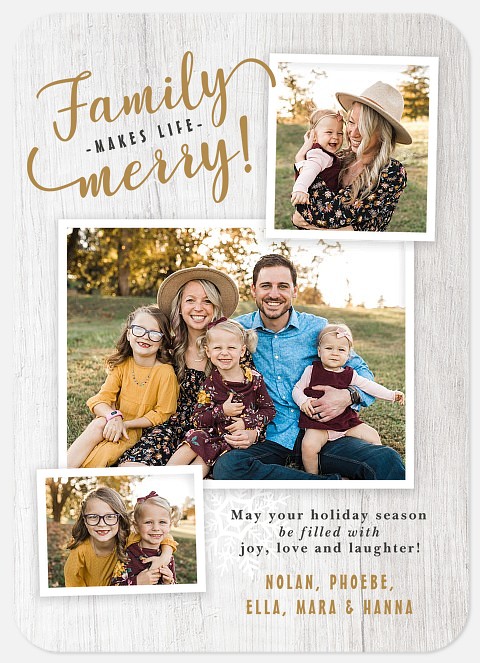 Family Snapshots Holiday Photo Cards