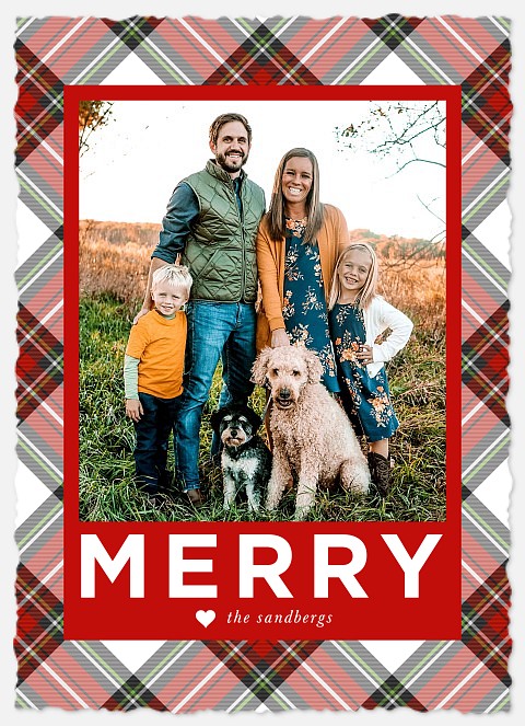 Plaid Tradition Holiday Photo Cards