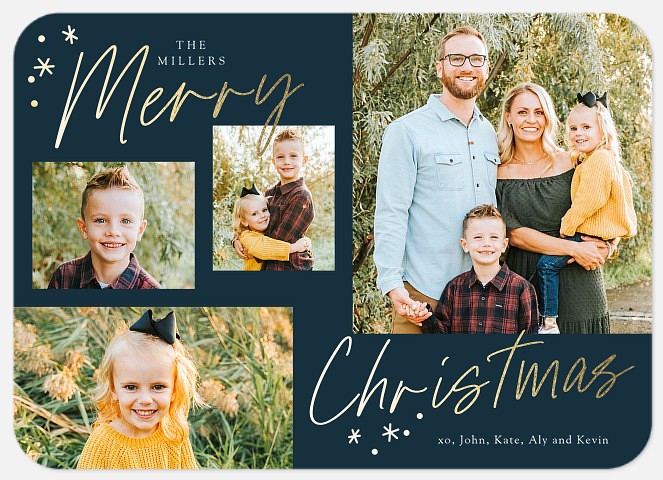 Scripted Message Holiday Photo Cards