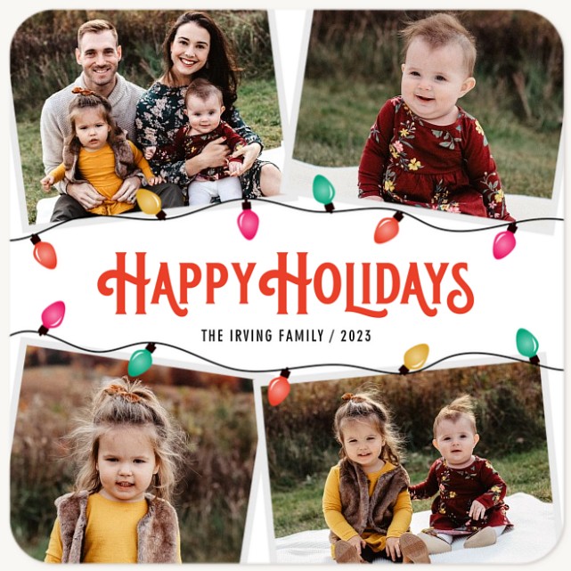 Bright Lights Personalized Holiday Cards