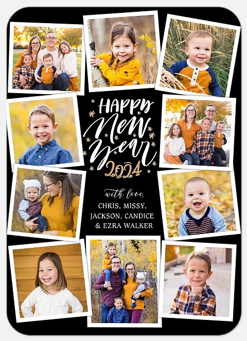 New Year Snaps Holiday Photo Cards