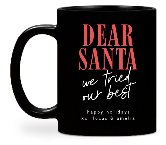 Dear Santa Custom Mugs
