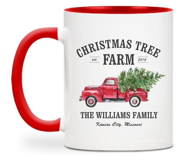 Christmas Tree Farm Custom Mugs