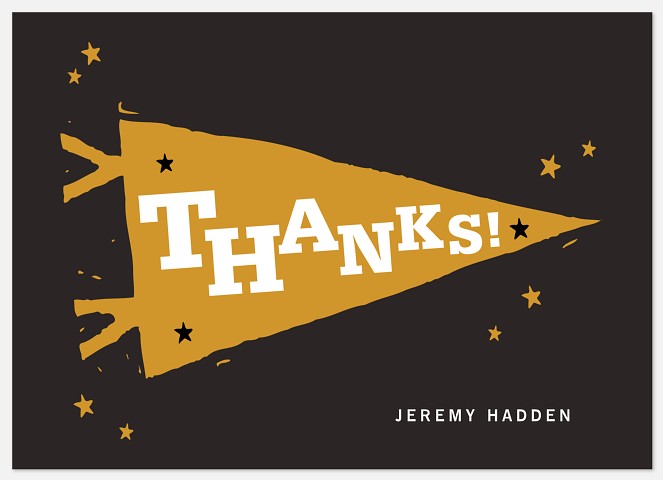 Playful Pennant Thank You Cards 
