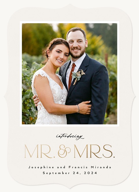 Shining Introduction Wedding Announcements