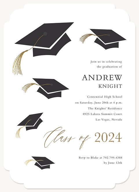 Party Caps Graduation Cards