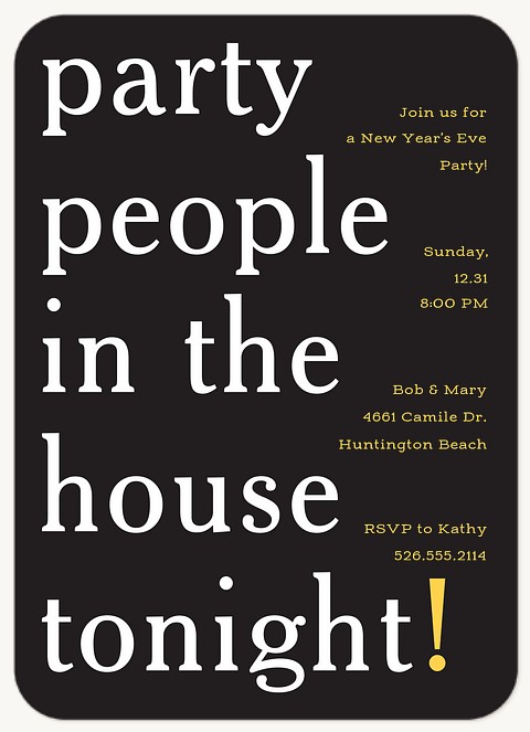 Party People Holiday Party Invitations