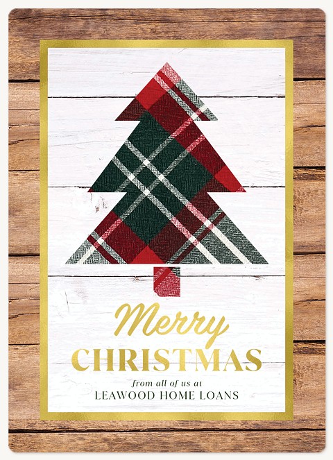 Tartan Tree Holiday & Christmas Magnet Cards