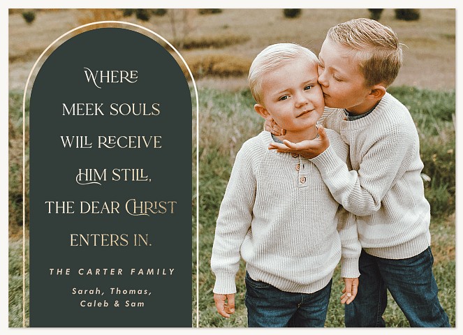 Meek Souls Personalized Holiday Cards