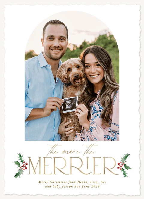 Our Newest Blessing Personalized Holiday Cards