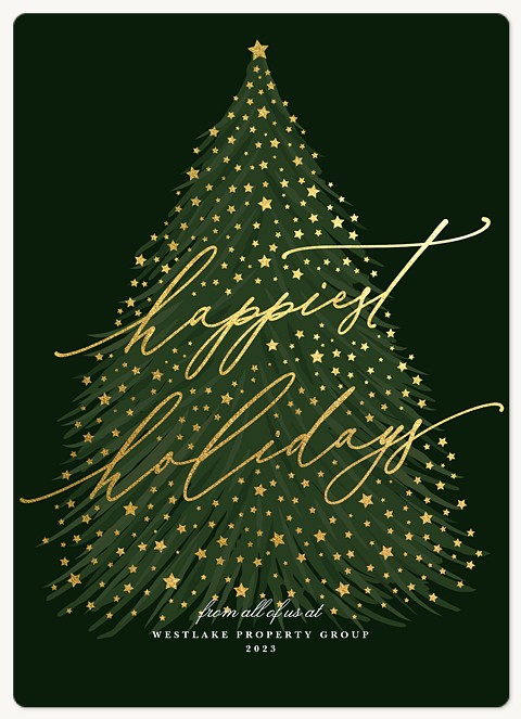 Elegant Tree Holiday & Christmas Magnet Cards
