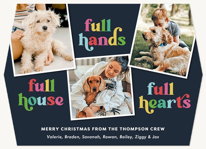 Full Hearts Personalized Holiday Cards