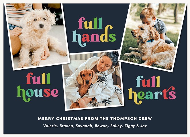 Full Hearts Personalized Holiday Cards