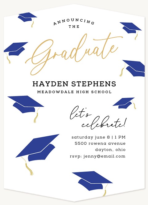 Cap Toss Graduation Cards