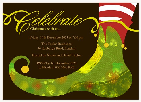Twinkle My Toes Holiday Party Invitations