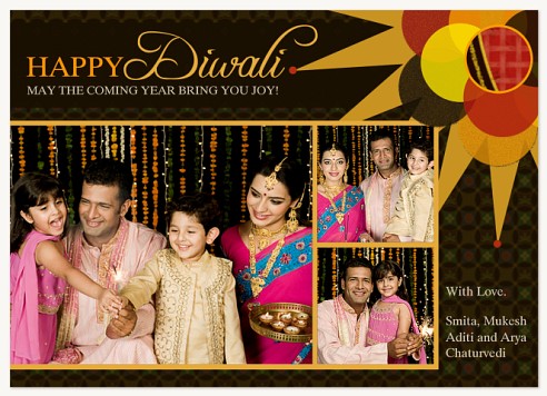 Naya Saal Mubarak Diwali Greeting Cards