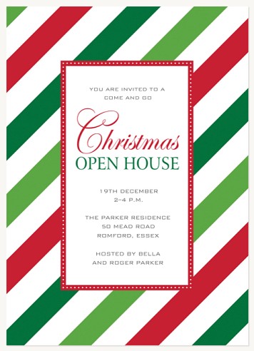 Christmas Colours Holiday Party Invitations
