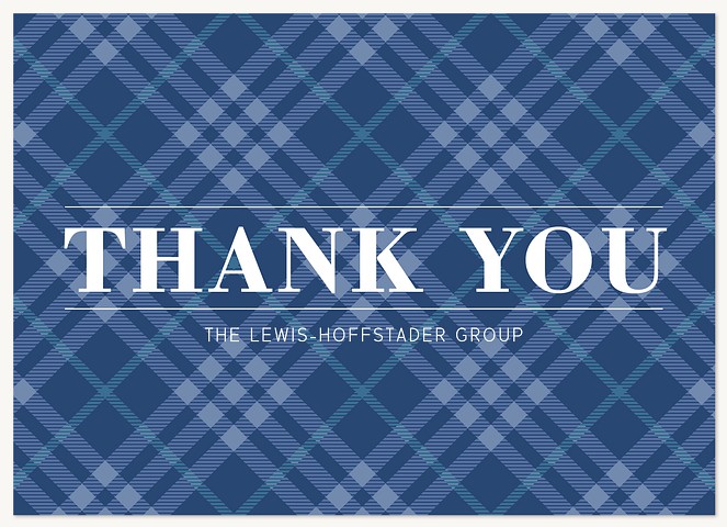 Simply Plaid Thank You Cards 