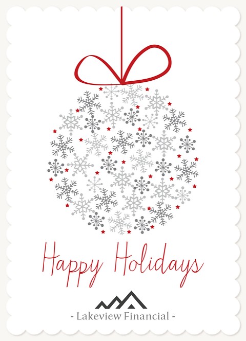 Snowflake Bauble  Business Holiday Cards