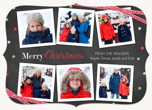 Festive Ribbon Christmas Cards