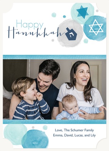 Spirited Bubbles Hanukkah Cards