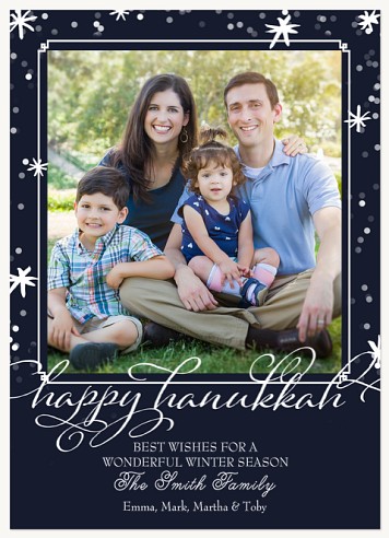 Winter Flakes  Hanukkah Cards