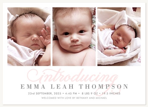 Full of Grace Baby Announcements