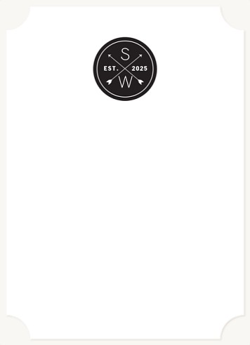 Hip Monogram Stationery