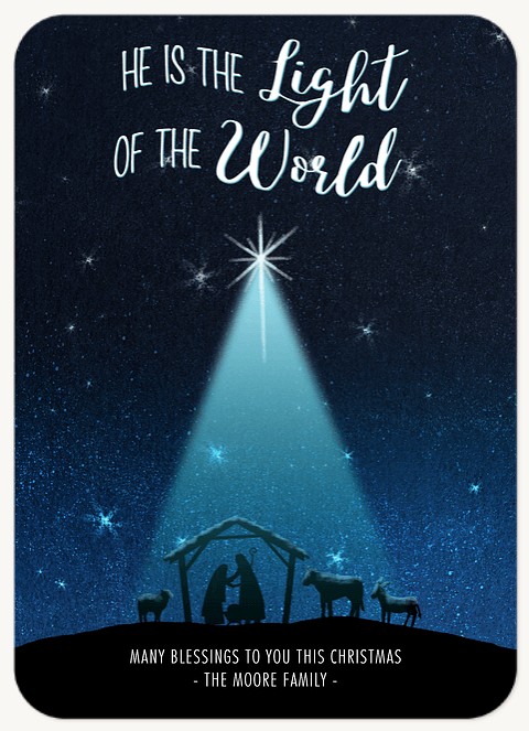 Shining Light  Religious Christmas Cards